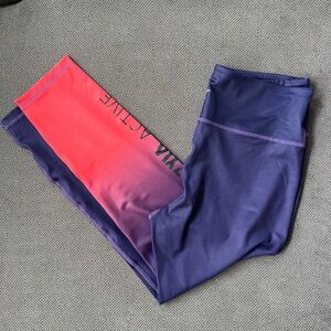 Vibrant Activewear Leggings in Pink and Purple